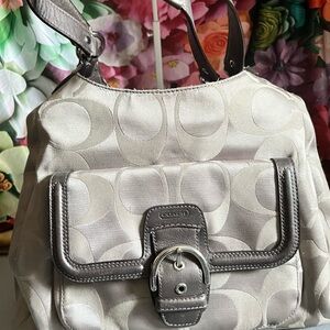 Coach Shoulder Bag in Elegant Gray